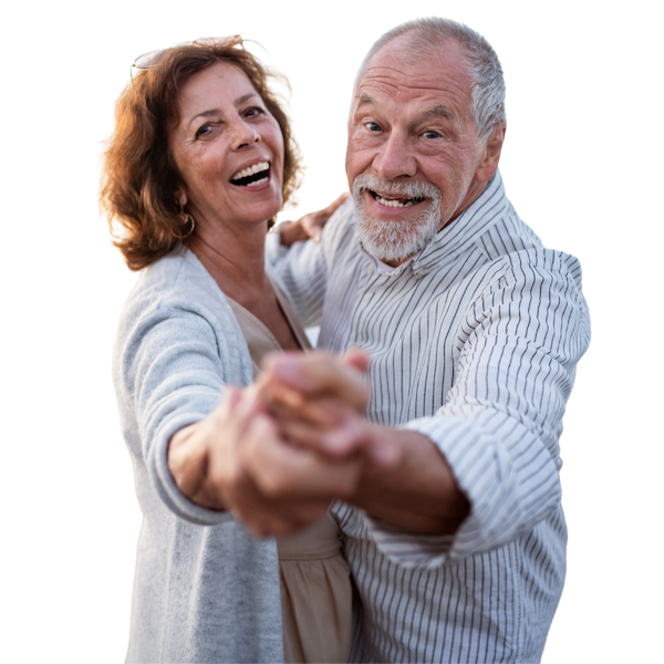 Happy Seniour Couple Dancing in Pacific Palisades, CA